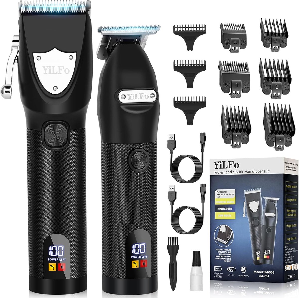 Professionele Tondeuseset voor Heren - Baardtrimmer en Haartrimmer