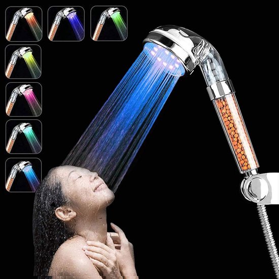 Hogedruk Led Douchekop Eén Sleutel Stopknop Digitaal Scherm Zwart Handdouche Temperatuursensor Douchekop 13 Hogedruk Led Douchekop Eén Sleutel Stopknop Digitaal Scherm Zwart Handdouche Temperatuursensor Douchekop 13