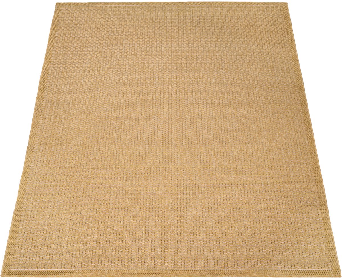 flycarpets Binnen & Buitenkleed Timiso - Effen Uni - Geel