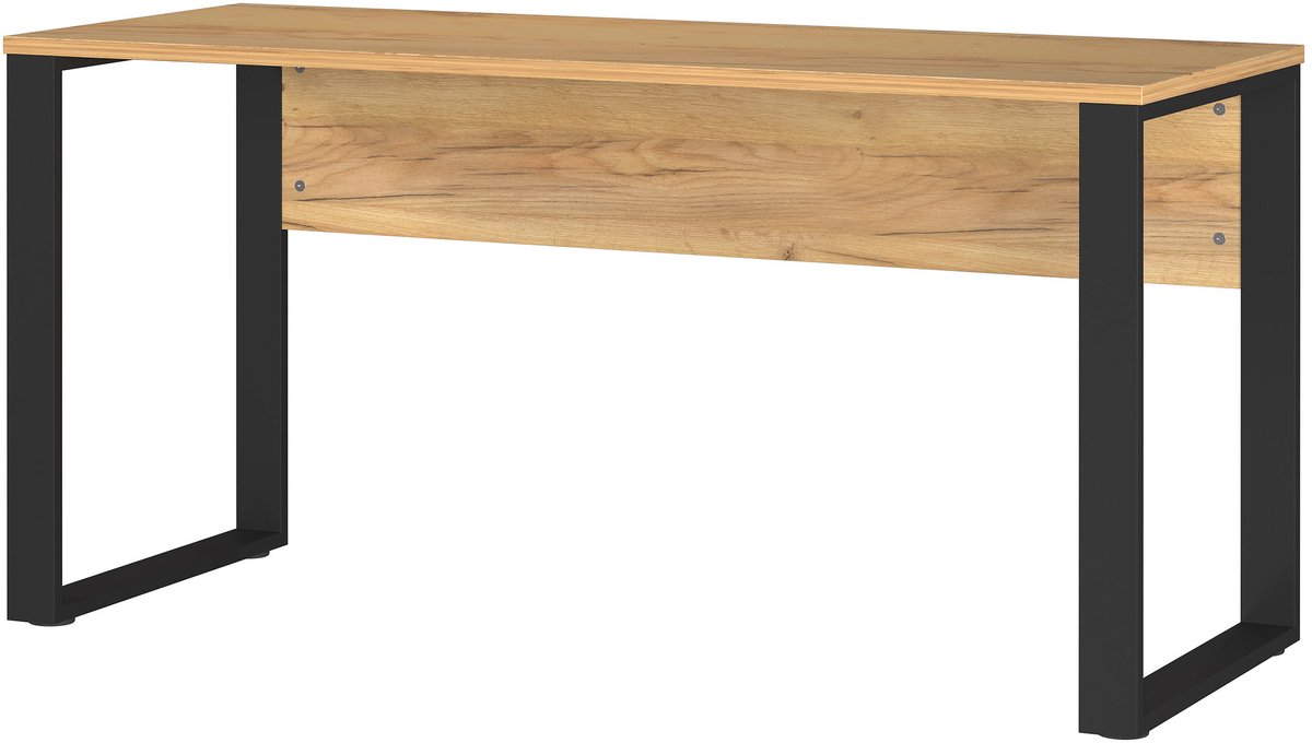 Bureau Orlando Zwart - Grafiet - 150x60cm - Hoogte 74 cm