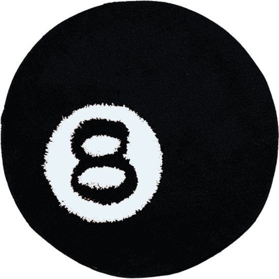 Vloerkleed voor woonkamer, rond, zwart, 8 ballen, klein tapijt, rond, woonkamer, biljartmotief, 8 zwarte ballen, bedmat, slaapkamer, rond, antislip, wasbaar (zwart, 100 cm rond Vloerkleed voor woonkamer, rond, zwart, 8 ballen, klein tapijt, rond, woonkamer, biljartmotief, 8 zwarte ballen, bedmat, slaapkamer, rond, antislip, wasbaar (zwart, 100 cm rond