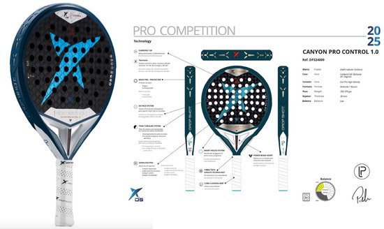 Raquette de Padel Drop Shot Canyon Pro Control 1.0 2025
