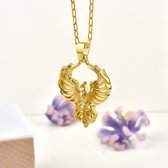 Collier Phoenix en or poli 30 pouces