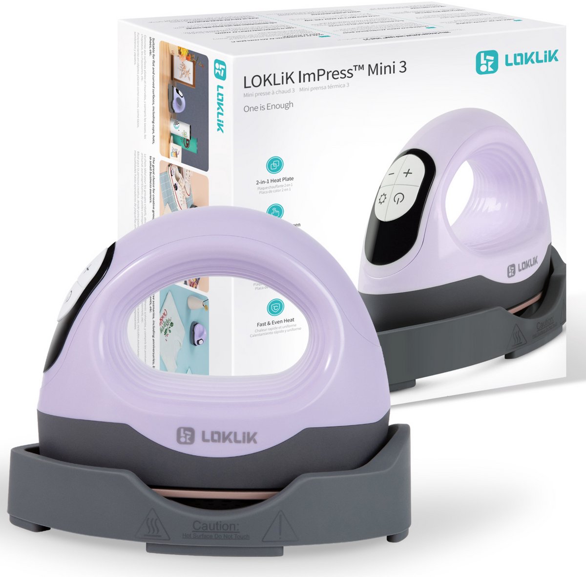 Loklik ImPress Mini 3 Verwarmingspers Lavendel