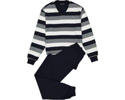Schiesser Heren Pyjama - Donkerblauw - V Hals - Maat M
