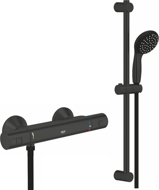 Grohe Precision Start thermostaat voor douche 1 verbruiker mat-zwart Grohe Precision Start thermostaat voor douche 1 verbruiker mat-zwart