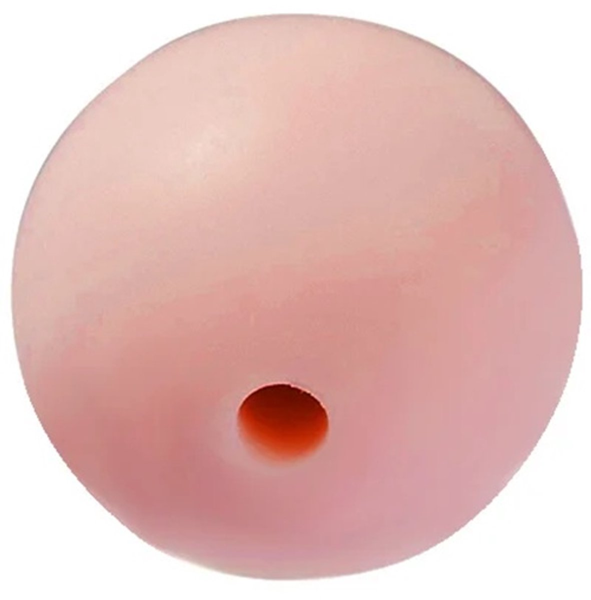 Kraal uit silicoon voor speenketting 4pcs x 15mm, Terracotta