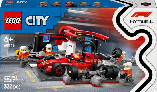 LEGO City F1 pitstop met Ferrari – 60443