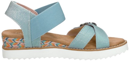 Sandales pour femmes Skechers Miss Desert Kiss Hi Meiden - Bleu clair - Taille 34