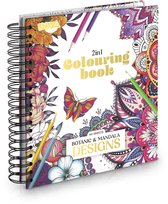 Luxe Kleurboek voor Volwassenen - Thema Botanisch & Mandala Designs - Ringbinding met Uitscheurbare Pagina’s - 60 Kleurplaten van 24,6 x 19,2 cm - 280 grams - Volwassen Kleurboek - Tekenen & Kleuren
