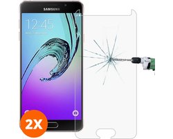 Mobigear Screenprotector geschikt voor Samsung Galaxy A3 (2017) Glazen | Mobigear Screenprotector - Case Friendly (2-Pack)