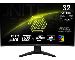 MSI MAG 32CQ6F - WQHD Curved Gaming Monitor - 180hz - 32 inch