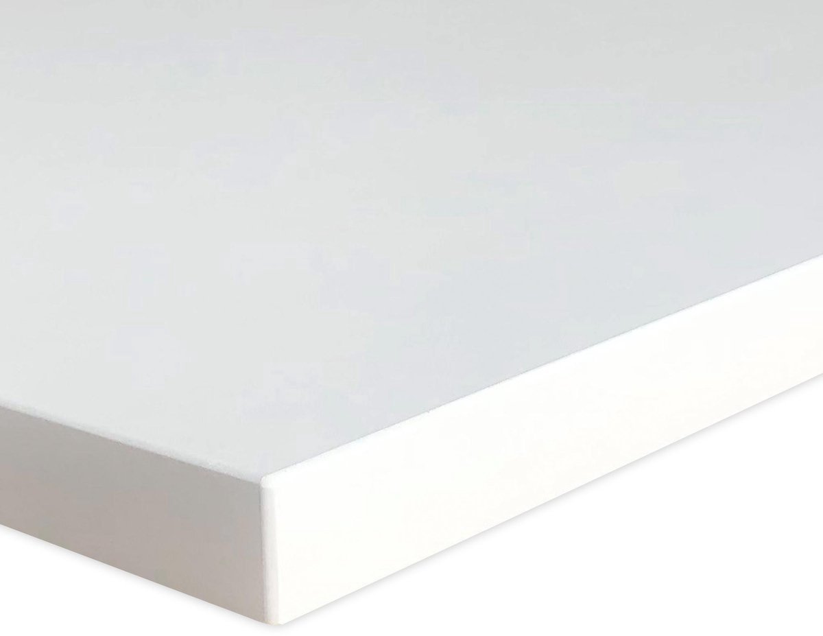 Bureaublad/werkblad los 120 x 80 cm - wit - bureaublad los - houten bureaublad - wit bureaublad