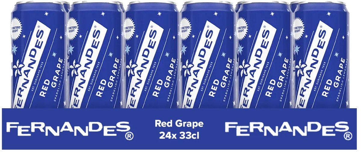 Tray Fernandes - Red Grape - Sleekcan - 24x33cl