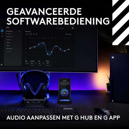 Logitech G Astro A50 Lightspeed - Draadloze Gaming Headset - PlayStation, PC, Nintendo Switch, Xbox - Zwart