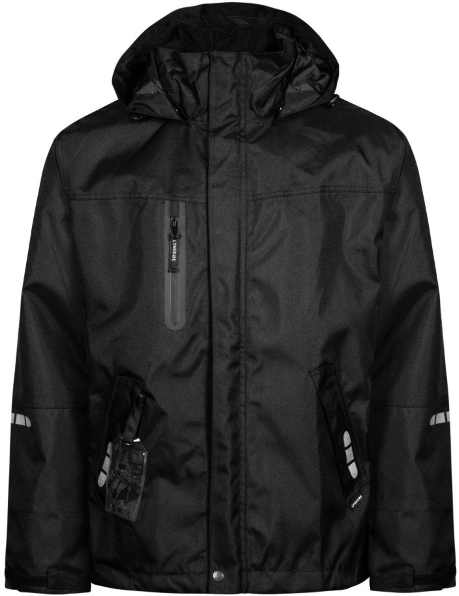 Zwarte ademende regenjas van Lyngsøe Rainwear