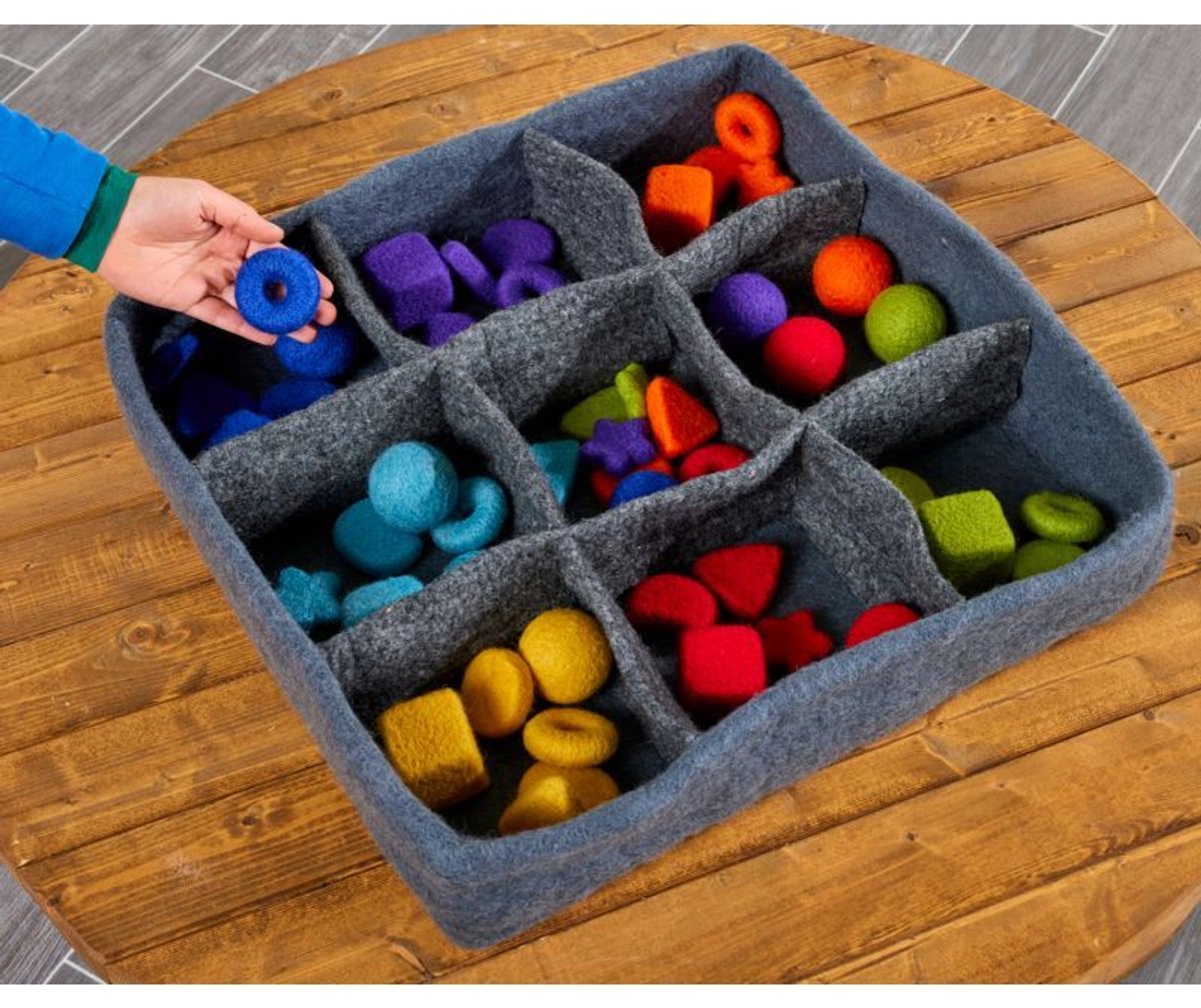 Cosy vilt grote losse onderdelen organiser - speelgoed opbergtray.