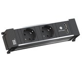 Chargeur USB BACHMANN POWER FRAME 2xCEE7/3, alimentation 2,0 m AEH
