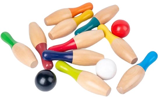 Kegelspel Voor Kinderen Bowlingset XL Met 6 Zachte PU-kegels En 2 Ballen Educatief Leerspeelgoed Voor Binnen En Buitengebruik Gemaakt Van Schuim Set Van