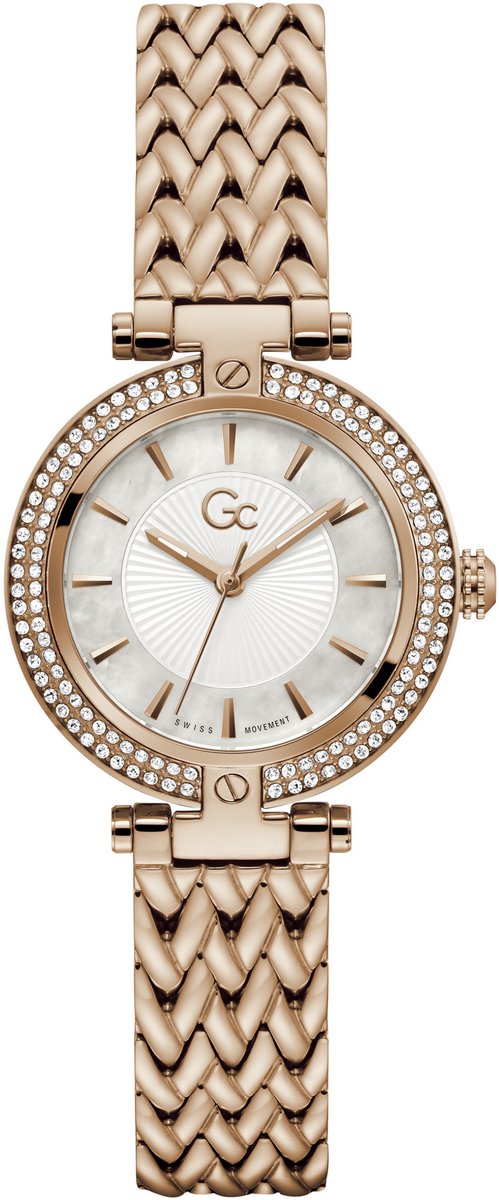 Gc Gc Vogue Quartz Day Date Watch Roségoudkleur Case: 100% Stainless Steel | Armband: 100% Stainless Steel 32 Z22001L1MF
