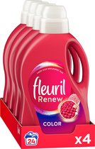 Fleuril Renew Kleur - Vloeibaar Wasmiddel - Voordeelverpakking - 4 x 24 Wasbeurten