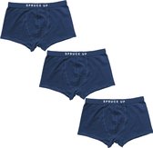 SPRUCE UP - Boxershort heren - Katoen - Boxershort - Onderbroeken heren - Blauw - Maat XL - 3pack