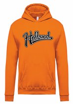 Hoodie Holland Tekst | Koningsdag kleding | oranje hoodie shirt | Oranje | maat M