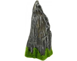 Aquariumornament - Decoratie aquarium - Rots met mos - 19x9x7 cm