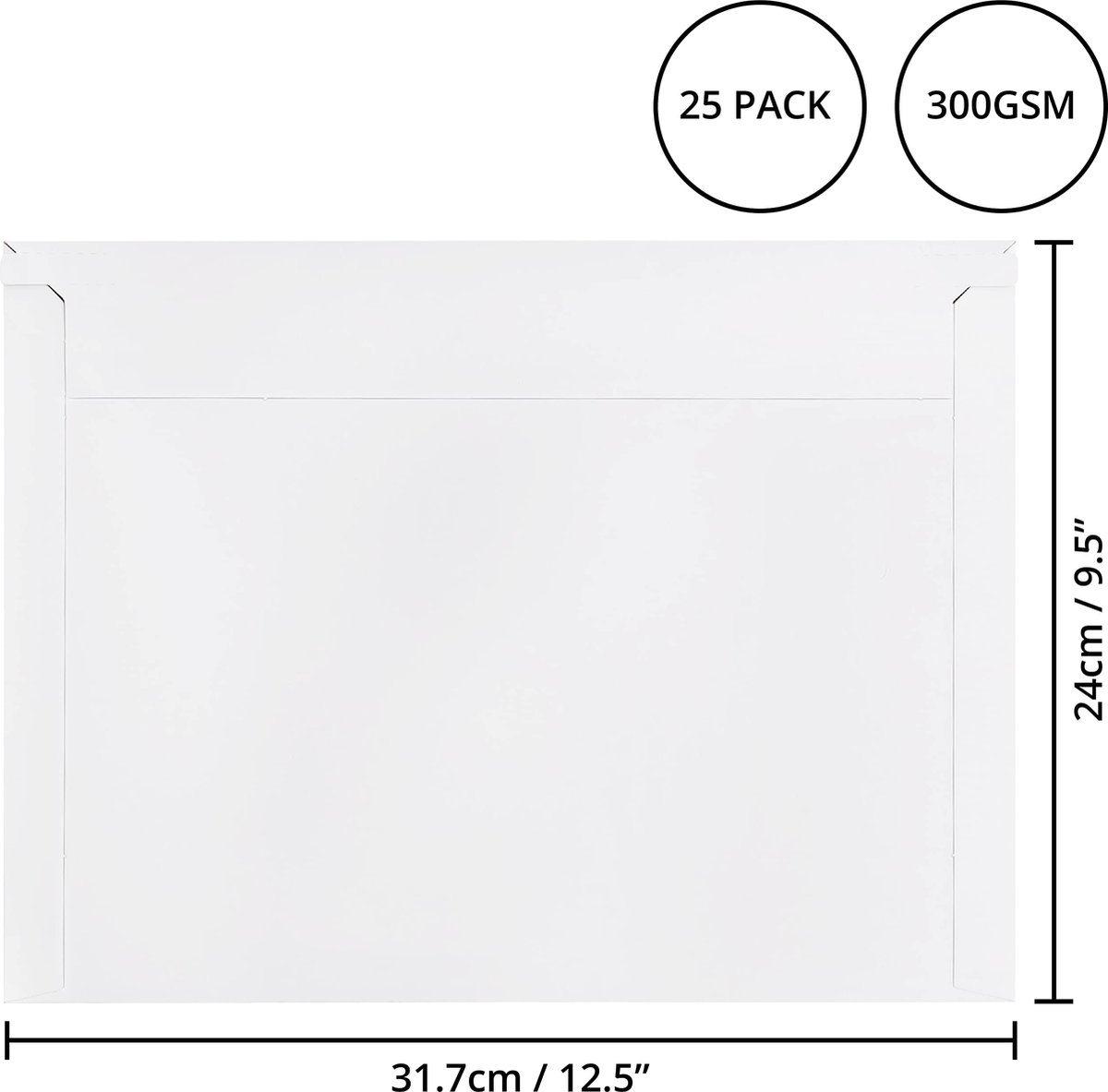 Belle Vous 100 Pak Peel and Seal Verzend Enveloppen - 177 x 227 mm, 250 gsm - Zelfverzegelende Kartonnen Enveloppen voor Fotokaarten, Afbeeldingen, Documenten, CD's, Papier en Meer