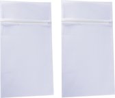 MSV Waszak - kwetsbare kleding wasgoed/waszak - 2x - wit - Medium size - 45 x 25 cm