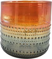 Rasteli Waxinelichthouder-Kaarsenhouder Glas Gemêleerd D 18,2 cm H 18 cm