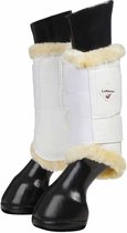 Le Mieux Fleece Lined Brushing Boots - White/Natural - Maat XL