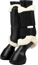 Le Mieux Fleece Edge Mesh Brushing Boot - Black/Natural - Maat XL