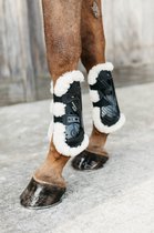 Kentucky Vegan Sheepskin Tendon Boots Bamboo Elastic - Black - Maat M