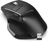 JLAB Epic Computermuis – Bluetooth Muis Draadloos - Ergonomische Muis Rechtshandig – USB C Oplaadbaar - Verbindt 3 devices tegelijkertijd – Stille Clicks – Infinity Scroll – 4 Maanden Batterijduur – Draadloze Dongle