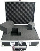 Multifunctioneel electronica gereedschap koffer met rasterschuim voor waardevolle- en gevoelige apparatuur 40 x 30 x 11 cm