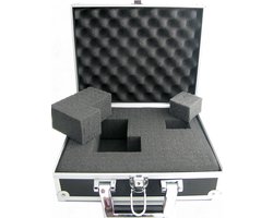 Multifunctioneel electronica gereedschap koffer met rasterschuim voor waardevolle- en gevoelige apparatuur 40 x 30 x 11 cm