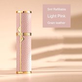 Hervulbare Parfumverstuiver 5ml-Parfumverstuiver navulbaar- Parfum verstuiver mini-Parfum flesje navulbaar- verstuiver flesjes leeg -Reisflesje-Light pink
