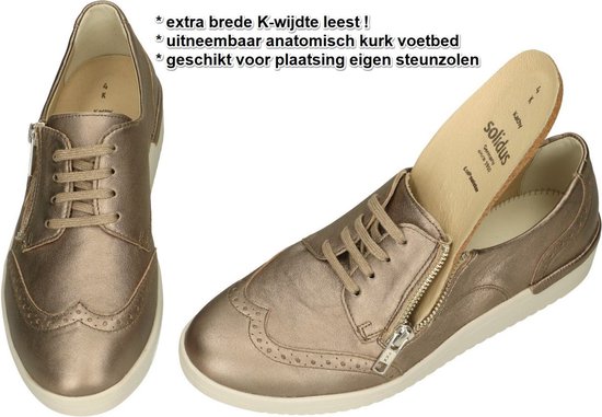 Solidus -Dames - brons - lage gesloten schoenen - maat 36.5 | bol