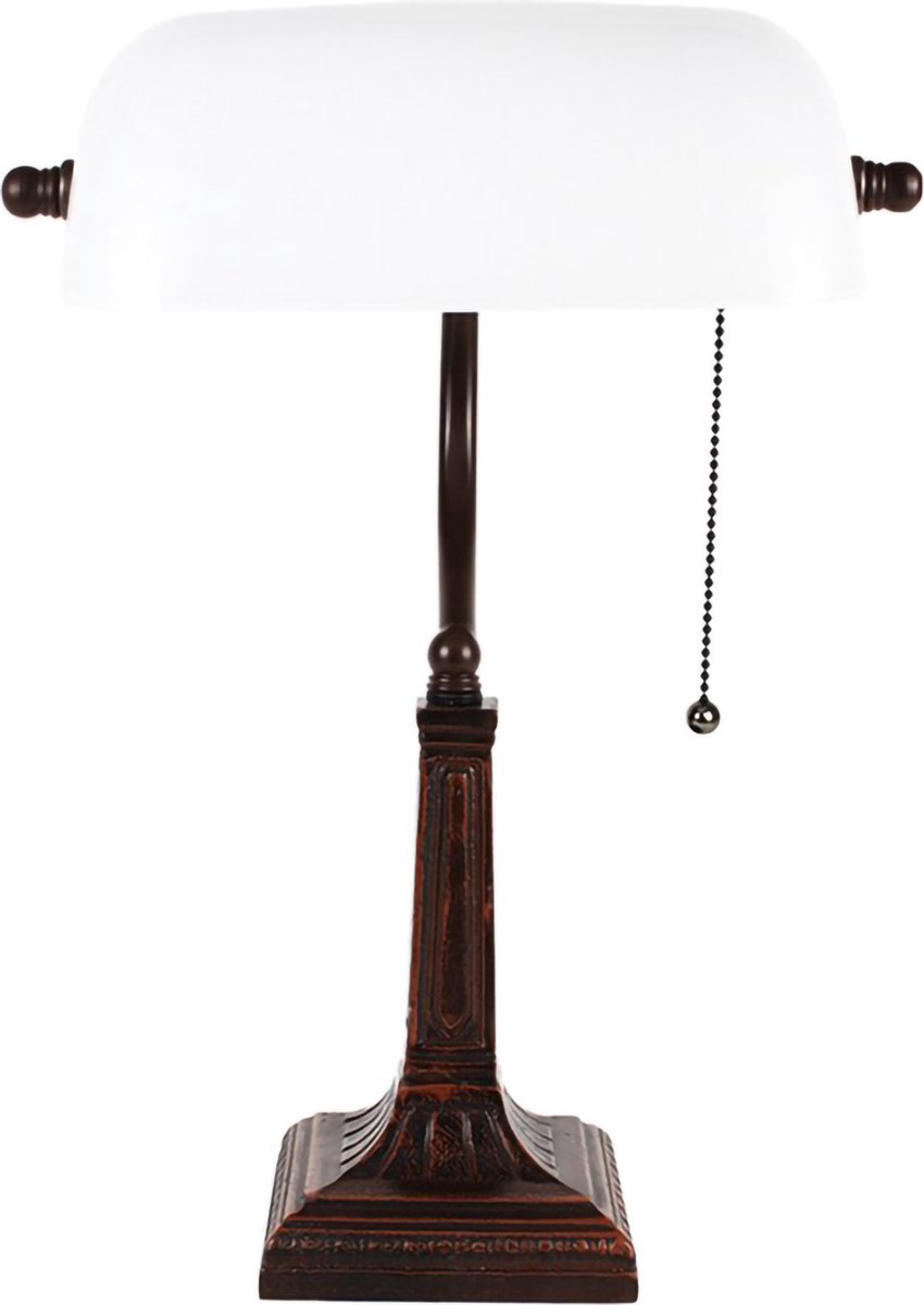 Lampe de banquier Relaxdays - inclinable - lampe de notaire - E27