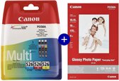 Canon CLI-526 - Inktcartridge - Kleur - Incl. Canon Fotopapier