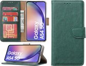 Arara Hoesje geschikt voor Samsung Galaxy A54 hoesje - Bookcase met pasjeshouder - Groen
