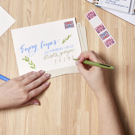 Paper Mate Flair-viltstiften | Medium punt (0,7 mm) | diverse Retrokleuren | 6 stuks