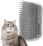 Katten Groomer hoek- Hoekborstel zelf- Kat Borstel met Kattenkruid- Ontharing kam voor kat- Kat Massage- Kat Zelf Groomer Borstel