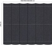 Shadow Comfort - harmonicadoek - 2,9x4m - Carbon Black - antraciet -incl. rvs bevestigingsset