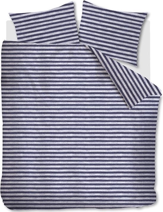 Hebden Green Mélange Stripe 100% Cotton Duvet Cover Set | Forest Bedding | Yard
