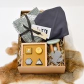 Speelbox mintgroen/grijs - Kraamcadeau of geboortecadeau jongen - unisex - meisje - Baby-geschenkset