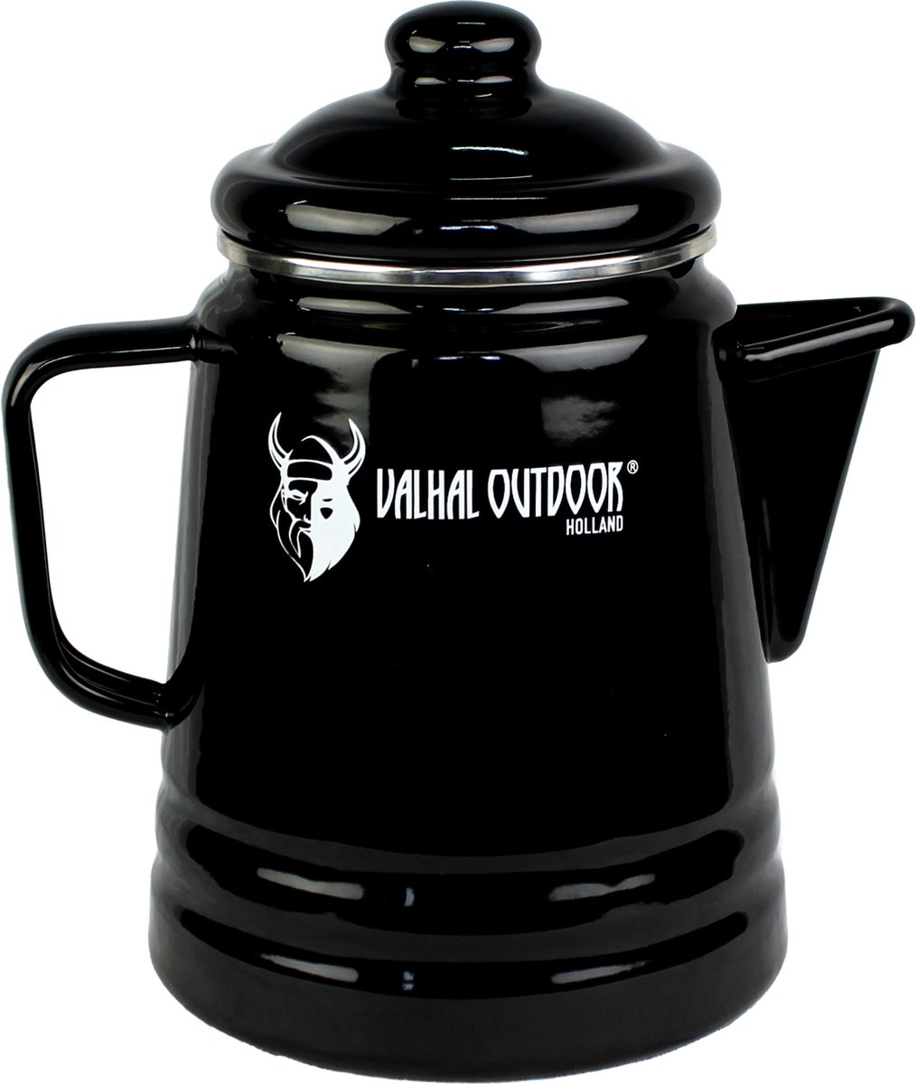Valhal Outdoor Percolator - 1,7L (ongeveer 6 koppen) , geëmailleerd staal - VH1.7P