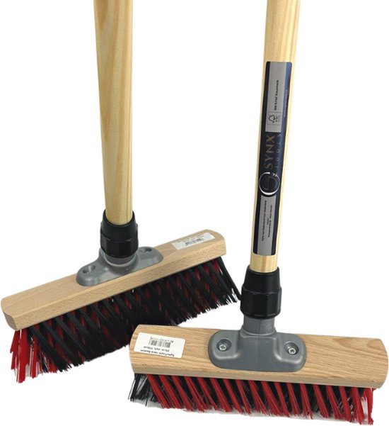 Synx Tools Harde X Bezem 30cm - Tuinbezem - Straatbezem - Bezems - Besem Veger - Buiten Bezem met steel 140 cm - Schoonmaakartikelen - Schrobborstels van Synx Tools — afbeelding 5