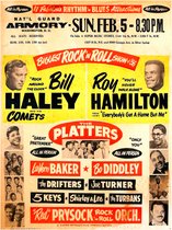 Signs-USA - Concert Sign - metaal - Bill Haley and The Platters - 30x40 cm